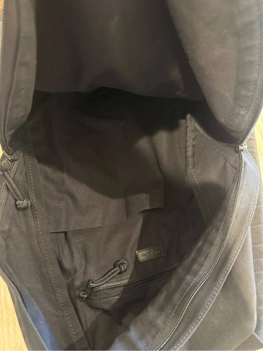 Balenciaga Black Backpack with Front Pocket